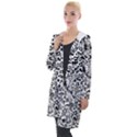 Vector-eclectic-fabric-seamless-pattern-animal-background-with-baroque-ornament Hooded Pocket Cardigan View1