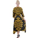 Finesse  Quarter Sleeve Wrap Front Maxi Dress View2