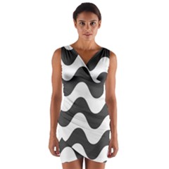Copacabana  Wrap Front Bodycon Dress by Sobalvarro