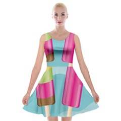 Ice Cream Parlour Velvet Skater Dress by HermanTelo
