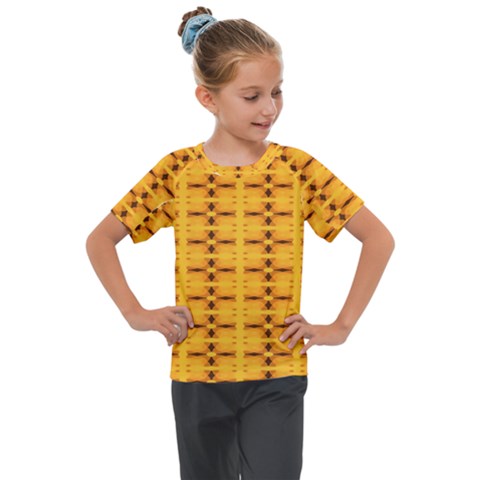 Digital Illusion Kids  Mesh Piece Tee by Sparkle