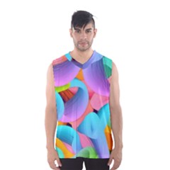 3d Color Swings Men s Basketball Tank Top by Sparkle