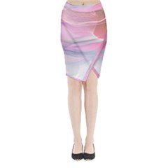Pink Fractal Midi Wrap Pencil Skirt by Sparkle