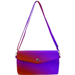Violet Orange Removable Strap Clutch Bag by Sparkle