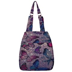 Glitter Butterfly Center Zip Backpack by Sparkle