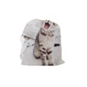 Laughing Kitten Drawstring Pouch (Medium) View2