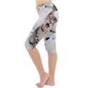 Laughing Kitten Lightweight Velour Cropped Yoga Leggings View2