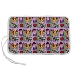 Purple Glasses Girl Pattern Lilac Pen Storage Case (s) by snowwhitegirl