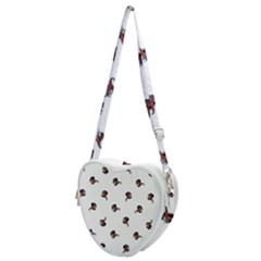 Ugly Monster Fish Drawing Heart Shoulder Bag by dflcprintsclothing