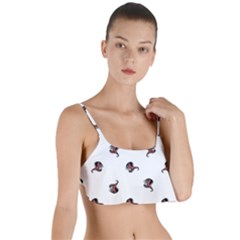 Ugly Monster Fish Drawing Layered Top Bikini Top  by dflcprintsclothing