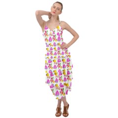 Girl With Hood Cape Heart Lemon Pattern White Layered Bottom Dress by snowwhitegirl