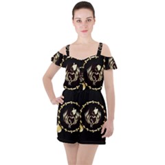 Img-1585062187612 Ruffle Cut Out Chiffon Playsuit by SERIPPY