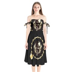Img-1585062187612 Shoulder Tie Bardot Midi Dress by SERIPPY
