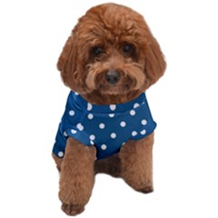 Turquoise Polka Dot Dog T-shirt by retrotoomoderndesigns