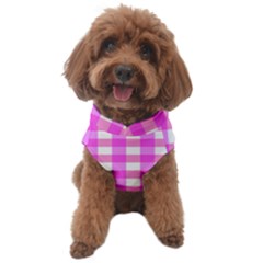 Gingham Duo Fuschia On Pink Dog Sweater by retrotoomoderndesigns