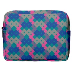 Geo Puzzle Make Up Pouch (large) by tmsartbazaar