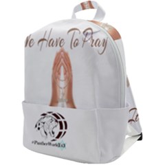 Pray Zip Up Backpack by Pantherworld143