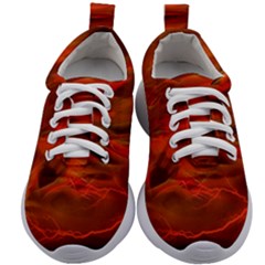Fire Lion Flame Light Mystical Kids Athletic Shoes by HermanTelo