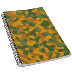 Green And Orange Camouflage Pattern 5 5  X 8 5  Notebook by SpinnyChairDesigns