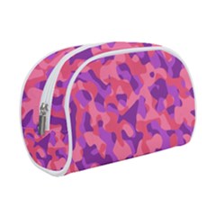 Pink And Purple Camouflage Makeup Case (small) by SpinnyChairDesigns