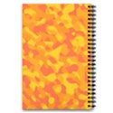 Orange and Yellow Camouflage Pattern 5.5  x 8.5  Notebook View2