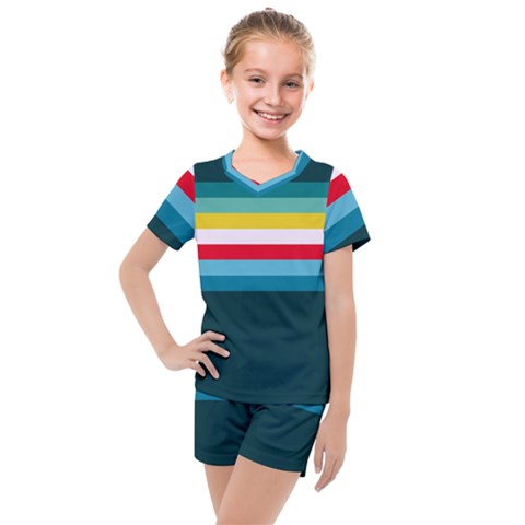 Sea Water Kids  Mesh Tee And Shorts Set by tmsartbazaar