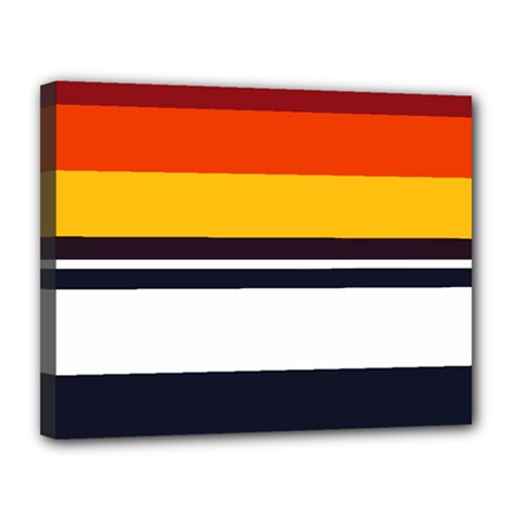 Retro Sunset Canvas 14  X 11  (stretched) by tmsartbazaar