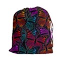 Colorful Monarch Butterfly Pattern Drawstring Pouch (2XL) View1