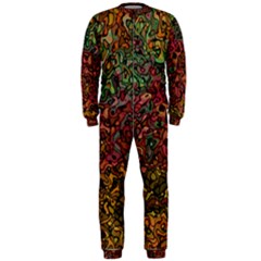 Stylish Fall Colors Camouflage Onepiece Jumpsuit (men)  by SpinnyChairDesigns