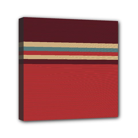 Retro Aesthetic Mini Canvas 6  X 6  (stretched) by tmsartbazaar