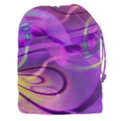 Infinity Painting Purple Drawstring Pouch (3xl) by DinkovaArt