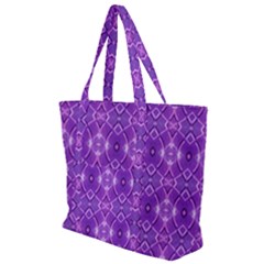 Geometric Galaxy Pattern Print Zip Up Canvas Bag by dflcprintsclothing