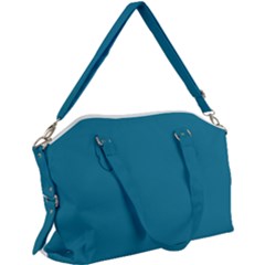 Mosaic Blue Pantone Solid Color Canvas Crossbody Bag by FlagGallery