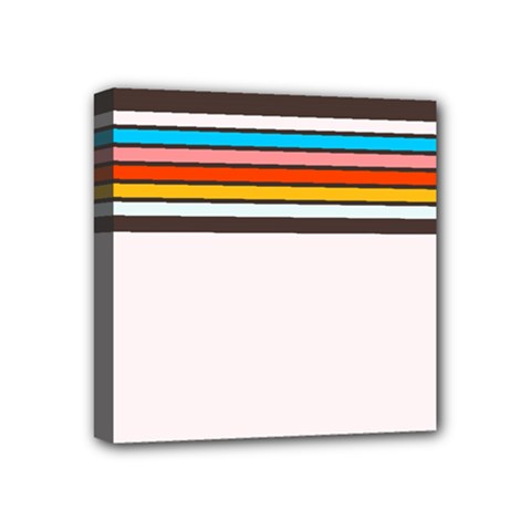 Vintage Stripes Mini Canvas 4  X 4  (stretched) by tmsartbazaar
