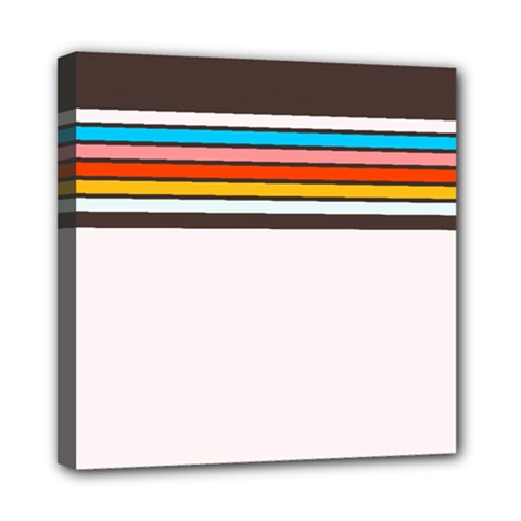 Vintage Stripes Mini Canvas 8  X 8  (stretched) by tmsartbazaar