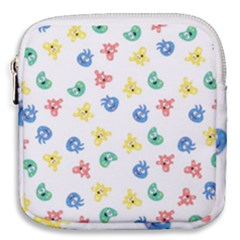 Cute Cartoon Germs Viruses Microbes Mini Square Pouch by SpinnyChairDesigns