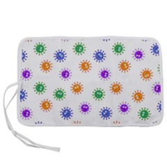 Cartoon Corona Virus Covid 19 Pen Storage Case (l) by SpinnyChairDesigns