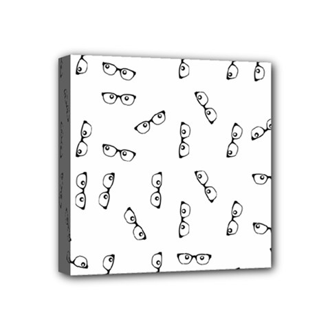 Geek Glasses With Eyes Mini Canvas 4  X 4  (stretched) by SpinnyChairDesigns