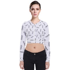 Geek Glasses With Eyes Long Sleeve Zip Up Bomber Jacket by SpinnyChairDesigns