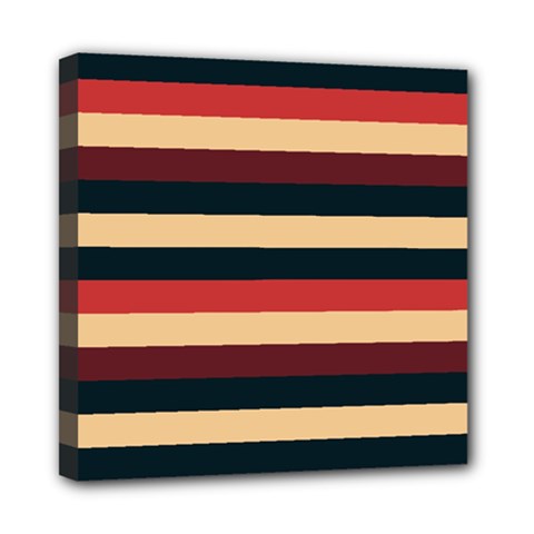 Seventies Stripes Mini Canvas 8  X 8  (stretched) by tmsartbazaar