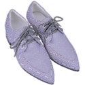 Royal Purple Grey and White Truchet Pattern Pointed Oxford Shoes View3