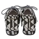 Black and White Triangles Pattern Pointed Oxford Shoes View4