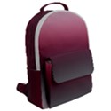 Blush Pink and Grey Gradient Ombre Color Flap Pocket Backpack (Large) View2