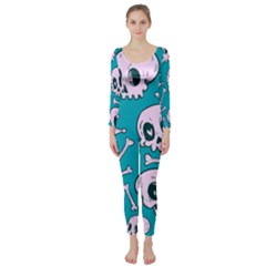 Skull Long Sleeve Catsuit by Sobalvarro
