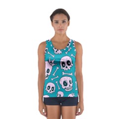 Skull Sport Tank Top  by Sobalvarro