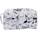 Black and White Music Notes Toiletries Pouch View3
