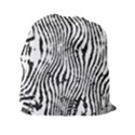 Zebra Print Stripes Drawstring Pouch (2XL) View2