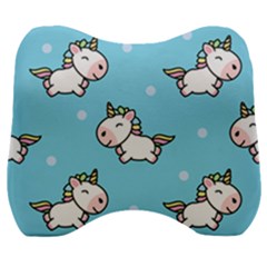 Unicorns  Velour Head Support Cushion by Sobalvarro