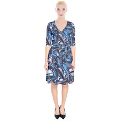 Marginata Flowers  Wrap Up Cocktail Dress by DinkovaArt