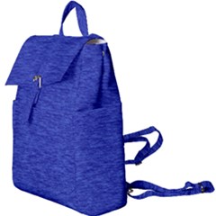 Cobalt Blue Color Texture Buckle Everyday Backpack by SpinnyChairDesigns